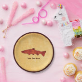 Rustieke forel papieren bordje (Feest)