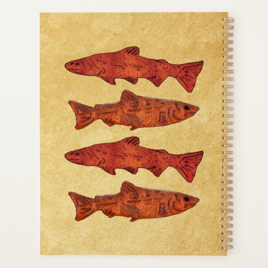 Rustieke forel planner (Achterkant)
