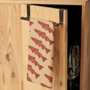 Rustieke forel theedoek