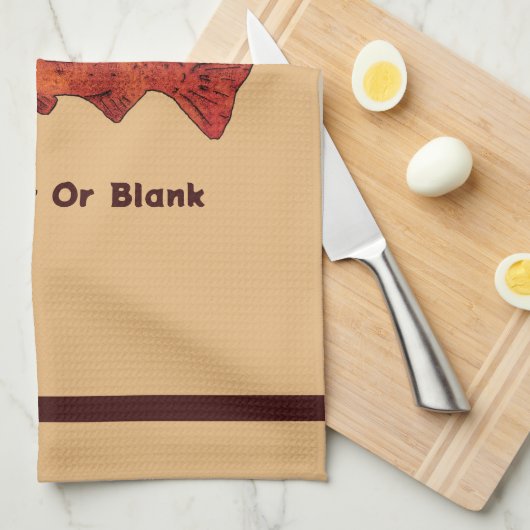 Rustieke forel theedoek (Quarter Fold)