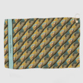 Rustieke forel vis  waterverf Patroon Golfhanddoek (Horizontaal)