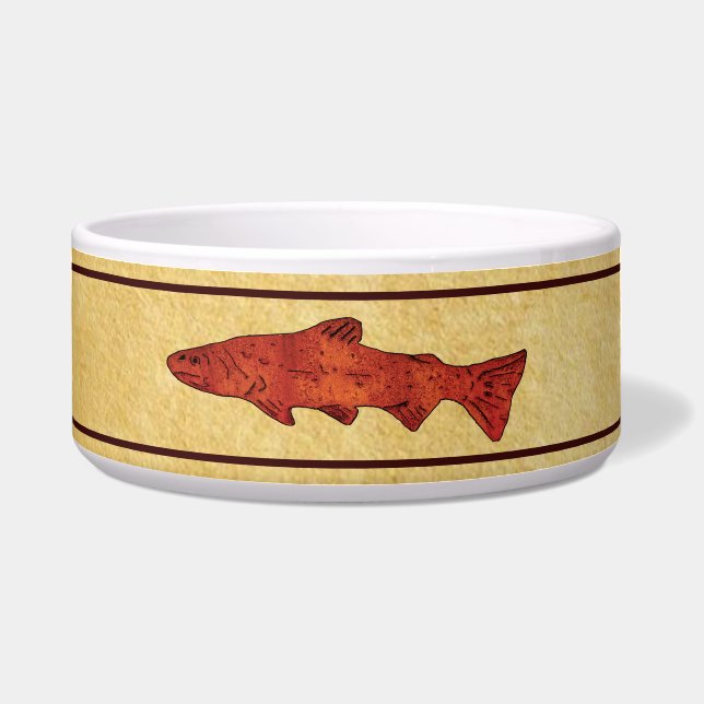 Rustieke forel voerbakje (Voorkant)