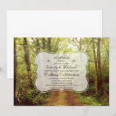 Rustieke Forest Woodland bruiloft uitnodiging (Voorkant / Achterkant)