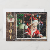 *~* Rustieke FOTO AP20 Venster Kerstfeest Kaart (Voorkant)