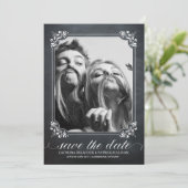 rustieke foto Bewaar de datumbekendmaking Kaart (Staand voorkant)