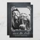 rustieke foto Bewaar de datumbekendmaking Kaart (Voorkant / Achterkant)