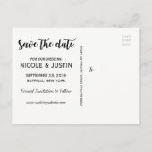 Rustieke foto bruiloft Save the Date Kaart (Achterkant)