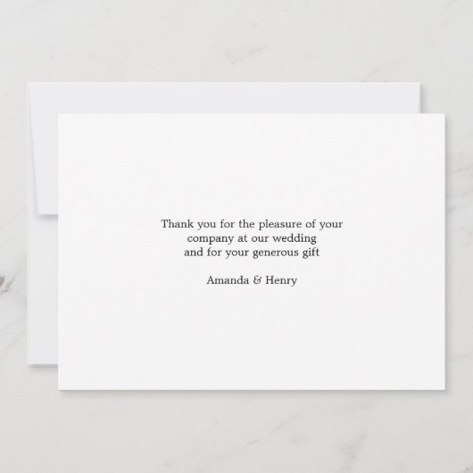 Rustieke foto collage bruiloft dank u kaart (Achterkant)