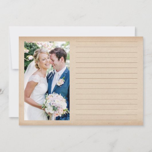  rustieke foto collage dank u kaarten (Achterkant)