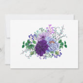 Rustieke FOTO Dankkaartjes Blauwe Bloemen Bedankkaart (Achterkant)