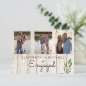 Rustieke foto Flat Save the Date Kaart (Staand voorkant)