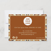 Rustieke Foto Grid Nail Salon Bestellen Dank u Kaa Bedankkaart (Achterkant)