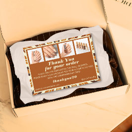 Rustieke Foto Grid Nail Salon Bestellen Dank u Kaa Bedankkaart