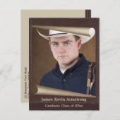 rustieke foto Lijst Bewaar de datum Aankondigingskaart (Voorkant / Achterkant)