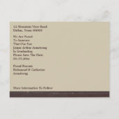 rustieke foto Lijst Bewaar de datum Aankondigingskaart (Achterkant)