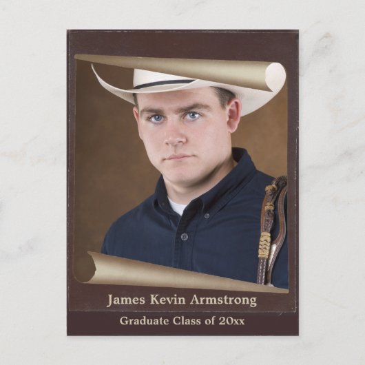 rustieke foto Lijst Bewaar de datum Aankondigingskaart (Voorkant)