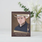 rustieke foto Lijst Bewaar de datum Aankondigingskaart (Staand voorkant)