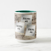 Rustieke Foto Lijst Collage Wood MY TRIBE Mok (Midden)