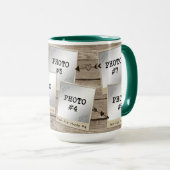 Rustieke Foto Lijst Collage Wood MY TRIBE Mok (Voorkant rechts)