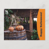 Rustieke foto oranje pompoen Vakantie Briefkaart (Voorkant)
