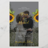 Rustieke foto QR RSVP budget bruiloft uitnodiging (Voorkant)