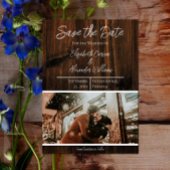 Rustieke foto save the date