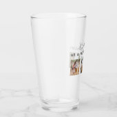 Rustieke Fotocollage Monogram NIEUWGETROUWDE HUWEL Glas (Rechts)