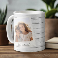 Rustieke fotolijst met Shiplap-achtergrondprint