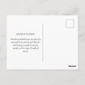 Rustieke  Fox Books Woodland Herfst Herfst Briefkaart (Achterkant)