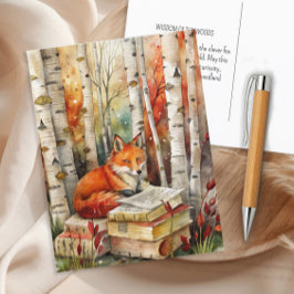 Rustieke  Fox Books Woodland Herfst Herfst Briefkaart