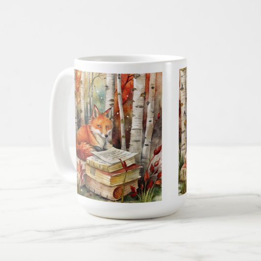 Rustieke  Fox Books Woodland Herfst Herfst Koffiemok (Voorkant links)