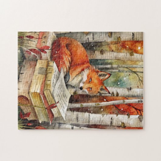 Rustieke  Fox Books Woodland Herfst Herfst Legpuzzel (Horizontaal)