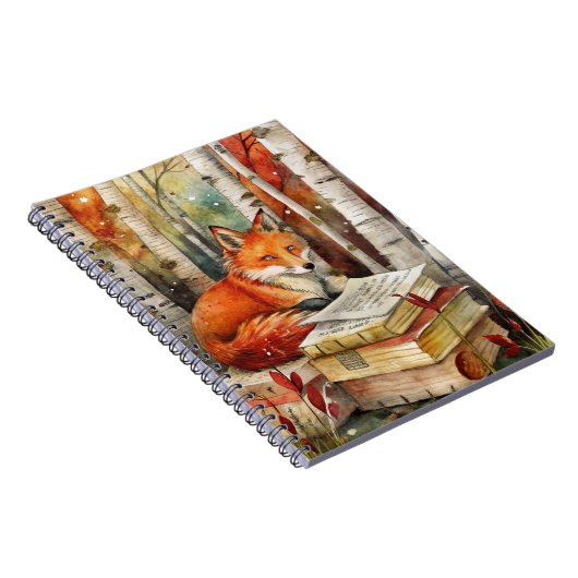 Rustieke  Fox Books Woodland Herfst Herfst Notitieboek (Rechterzijde)