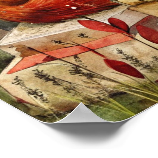 Rustieke  Fox Books Woodland Herfst Herfst Poster (Hoek)