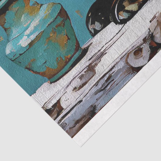 Rustieke  Fox Decoupage Tissuepapier (Detail)