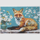 Rustieke  Fox Decoupage Tissuepapier (Voorkant)