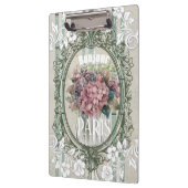 Rustieke Franse achtergrond Decor Bonjour Florale Klembord (Links)