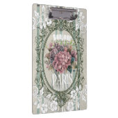 Rustieke Franse achtergrond Decor Bonjour Florale Klembord (Rechts)