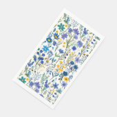 Rustieke Franse Blauwe Tuin Wildflowers Servet (Hoek)