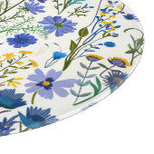Rustieke Franse Blauwe Tuin Wildflowers Snijplank (Hoek)