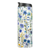 Rustieke Franse Blauwe Tuin Wildflowers Thermosbeker (Geroteerd rechts)