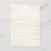 Rustieke Franse bloementuin bruiloft details Informatiekaartje (Achterkant)