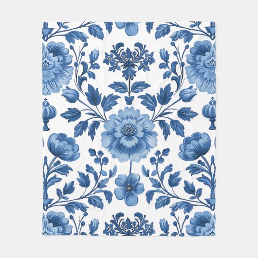 Rustieke Franse bloementuin Fleece Deken (Voorkant)