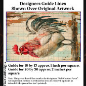 Rustieke Franse boerderij Haan DB6L Decoupage Tissuepapier