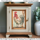 Rustieke Franse boerderij Haan DB6L Decoupage Tissuepapier