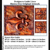 Rustieke Franse Classic Fleur de Lis EH3L Decoupag Tissuepapier