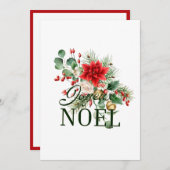  rustieke franse joyeux noel aankondiging (Voorkant / Achterkant)