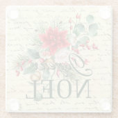 rustieke franse joyeux noel glazen onderzetter (Achterkant)