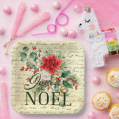  rustieke franse joyeux noel papieren bordje (Feest)