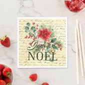 rustieke franse joyeux noel servet (Insitu)